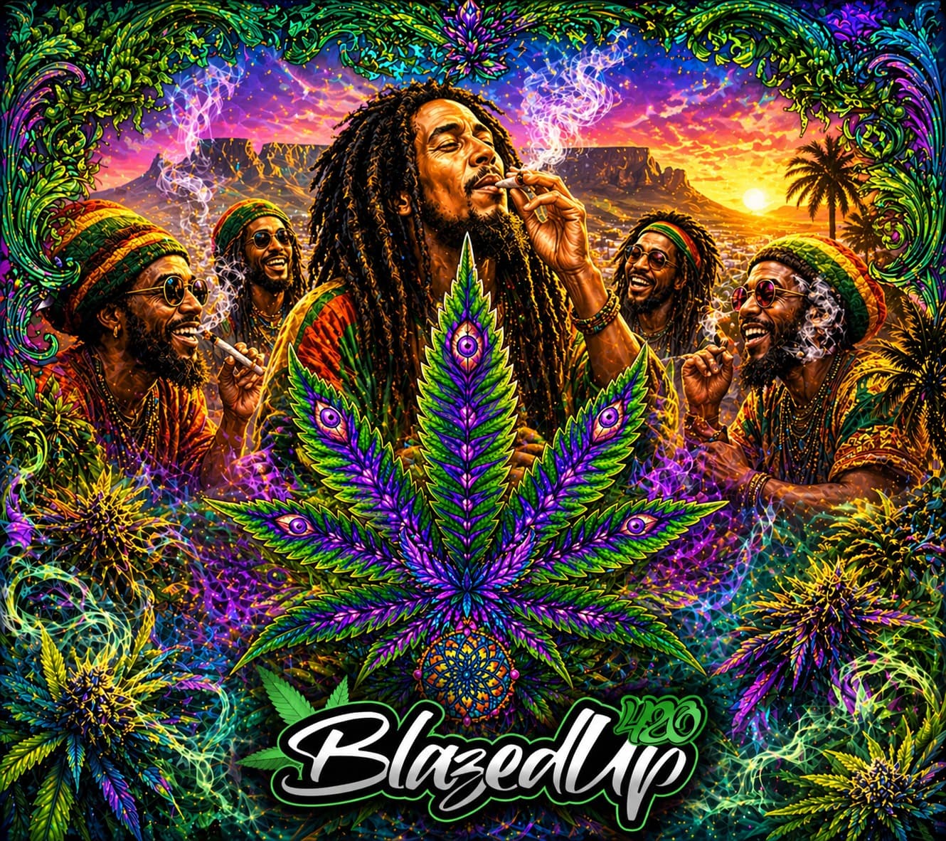 BlazedUp420 artwork centerpiece
